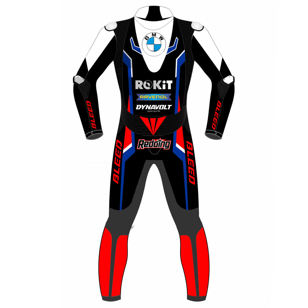 Scott Redding BMW Motorrad 2023 WSBK leather racing suit detail view