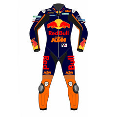 Brad Binder Red Bull KTM 2021 MotoGP leather racing suit back view
