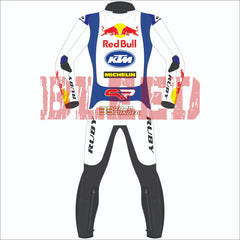 Brad Binder Red Bull KTM British GP 2024 MotoGP leather racing suit detail view
