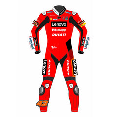 Jack Miller Ducati Lenovo 2021 MotoGP leather racing suit back view