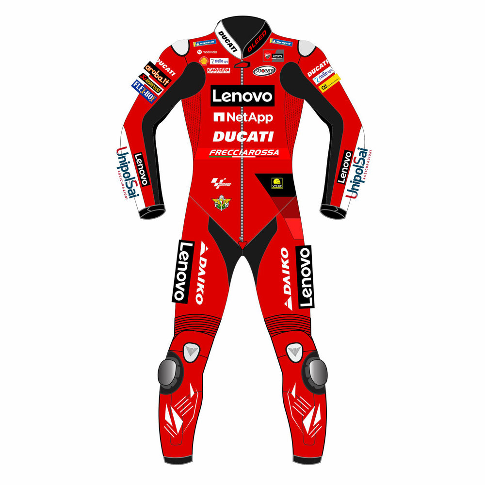 Jack Miller Red Bull KTM 2022 MotoGP leather racing suit back view