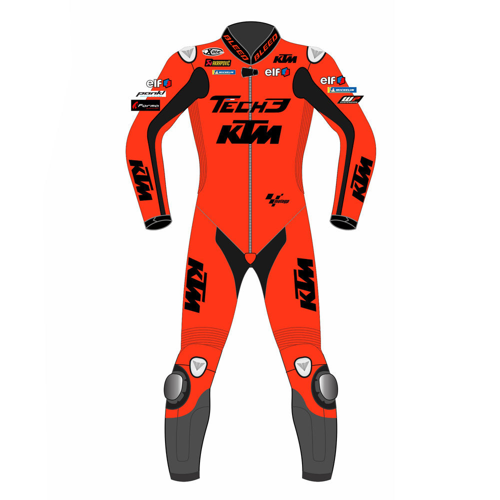 Danilo Petrucci KTM Tech3 2021 MotoGP leather racing suit back view