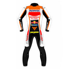 Pol Espargaro Repsol Honda 2021 MotoGP leather racing suit detail view