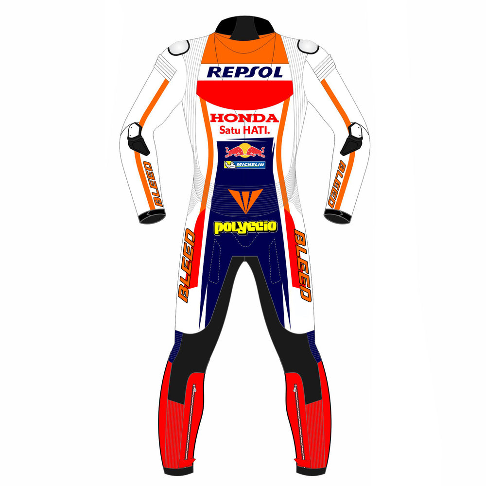 Aleix Espargaro Aprilia Racing 2022 MotoGP leather racing suit detail view
