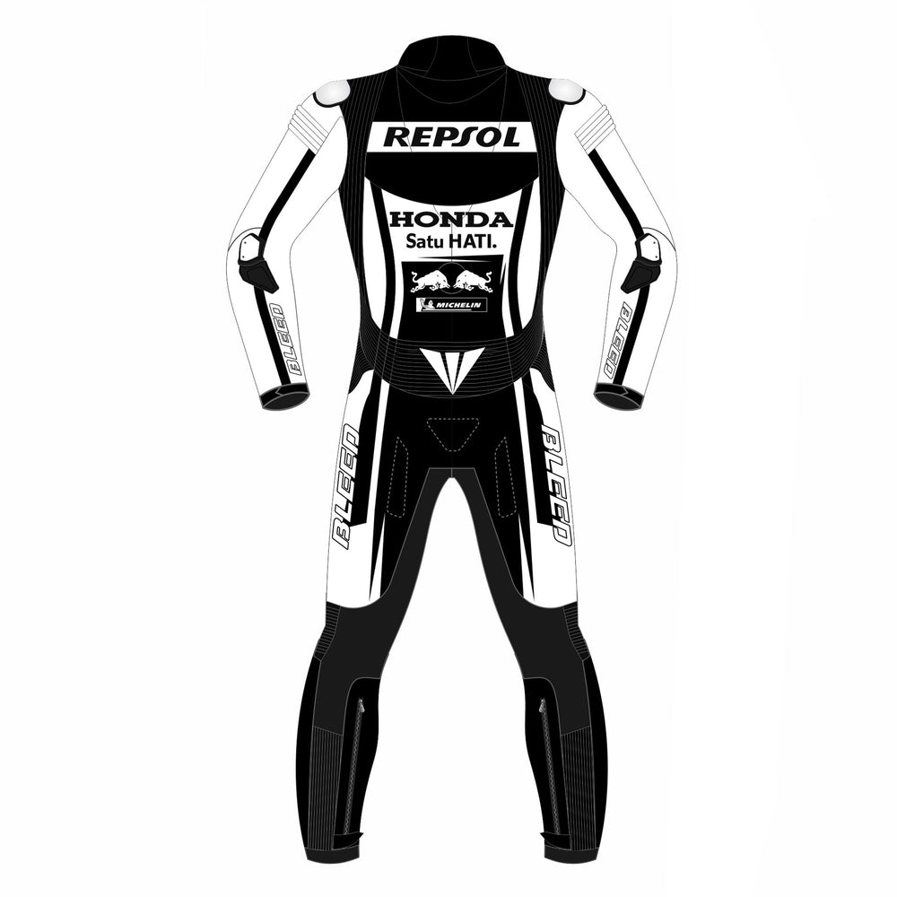 Aleix Espargaro Aprilia RS-GP 2022 MotoGP leather racing suit detail view