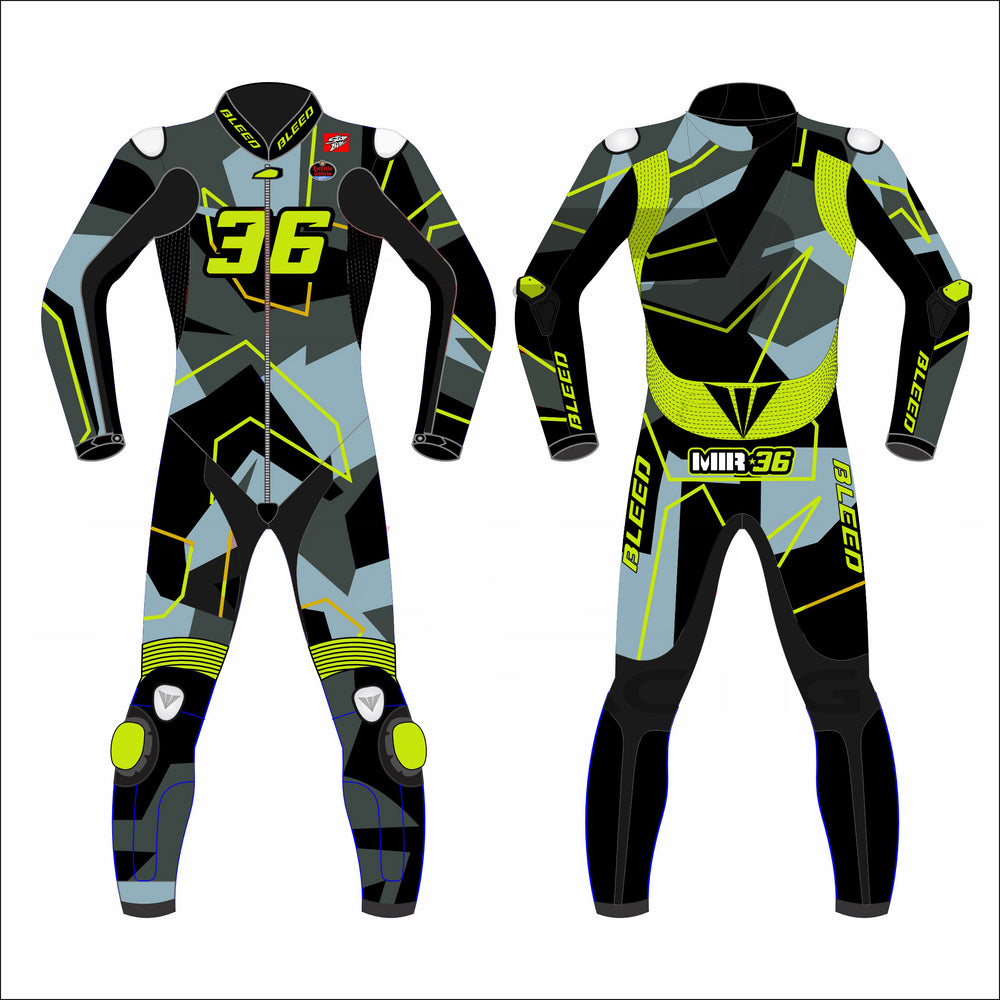 Joan Mir Honda Repsol 2023 winter test MotoGP leather racing suit front view