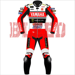Fabio Quartararo Yamaha British GP 2024 MotoGP leather racing suit back view