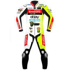 Fabio Di Giannantonio VR46 Pertamina Enduro 2024 MotoGP leather racing suit back view