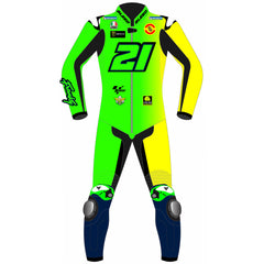 Franco Morbidelli Barcelona Winter Test 2025 MotoGP leather racing suit back view