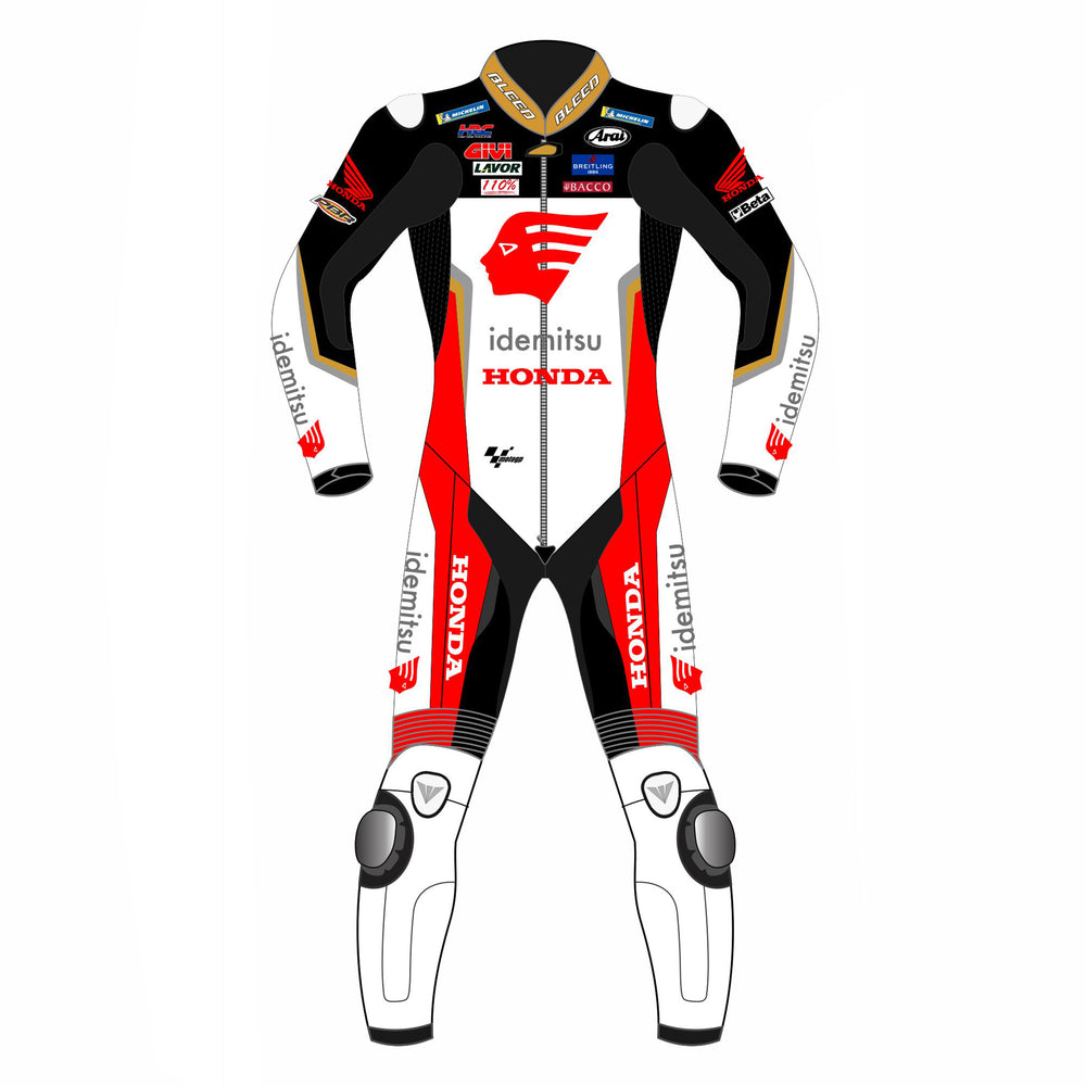 Honda Idemitsu LCR 2022 MotoGP leather racing suit back view