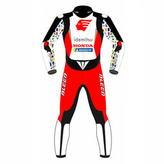 Honda Idemitsu LCR 2022 MotoGP leather racing suit detail view