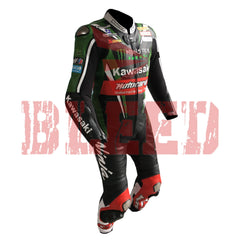 Tom Sykes KNinja Men Motorbike Leather Racing Suit Right View 