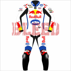 Jack Miller Red Bull KTM British GP 2024 MotoGP leather racing suit back view
