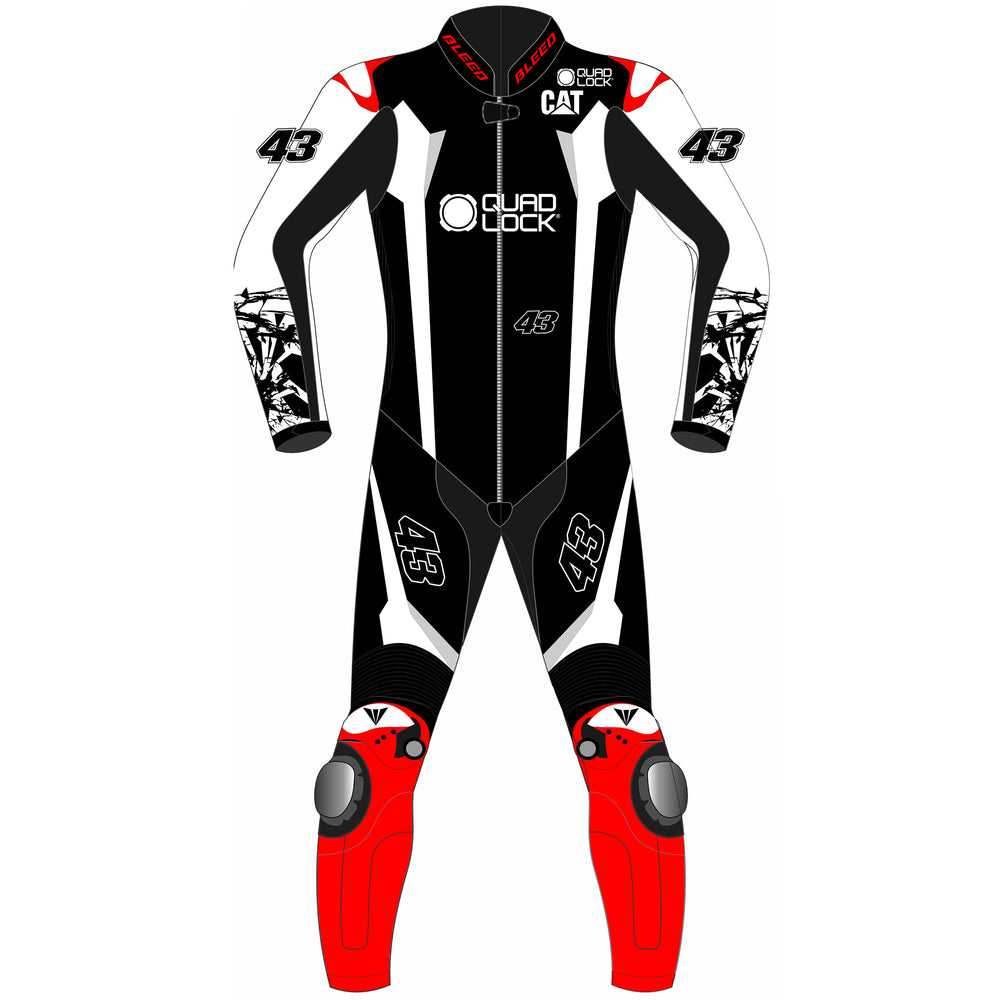 Jack Miller Yamaha Winter Test 2025 MotoGP leather racing suit back view