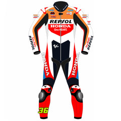 Joan Mir Honda Repsol 2024 MotoGP leather racing suit back view