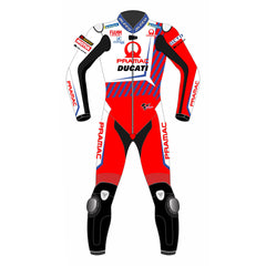 Johann Zarco Ducati Pramac 2021 MotoGP leather racing suit back view