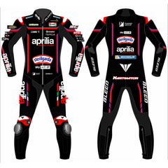 Jorge Martin Aprilia RS-GP 2025 MotoGP leather racing suit front view