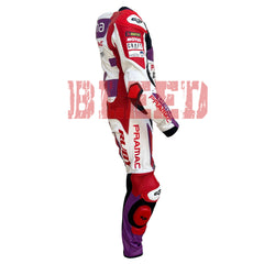 Jorge Martin Ducati Pramac 2023 MotoGP leather racing suit side view