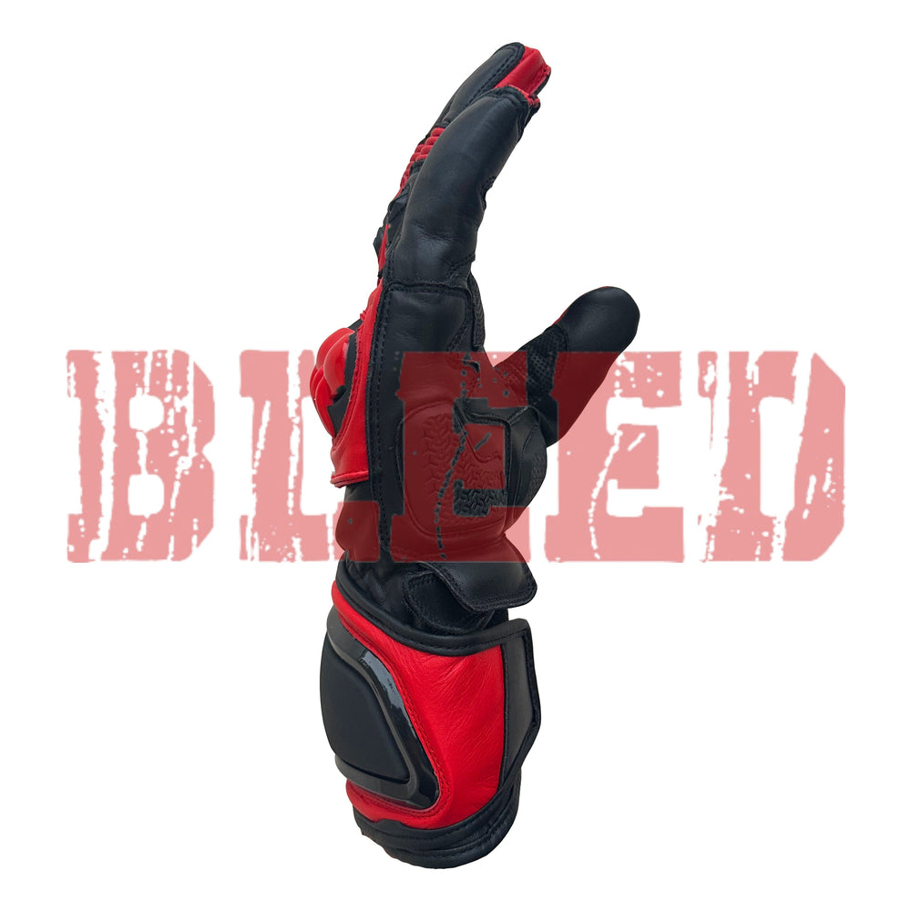 Jorge Martin Ducati Pramac 2024 MotoGP leather racing gloves wrist view