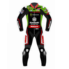 Alex Lowes Kawasaki Ninja 2021 WSBK leather racing suit back view