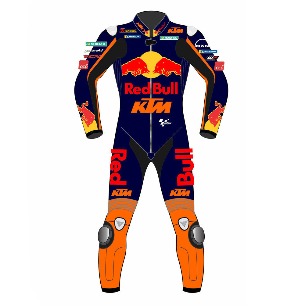 Miguel Oliveira Red Bull KTM 2021 MotoGP leather racing suit back view