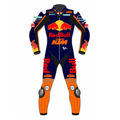 Miguel Oliveira Red Bull KTM 2021 MotoGP leather racing suit back view