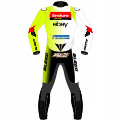 Marco Bezzecchi Pertamina Enduro VR46 2024 MotoGP leather racing suit detail view