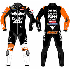 Maverick Vinales Aprilia Barcelona Winter Test 2025 MotoGP leather racing suit front view