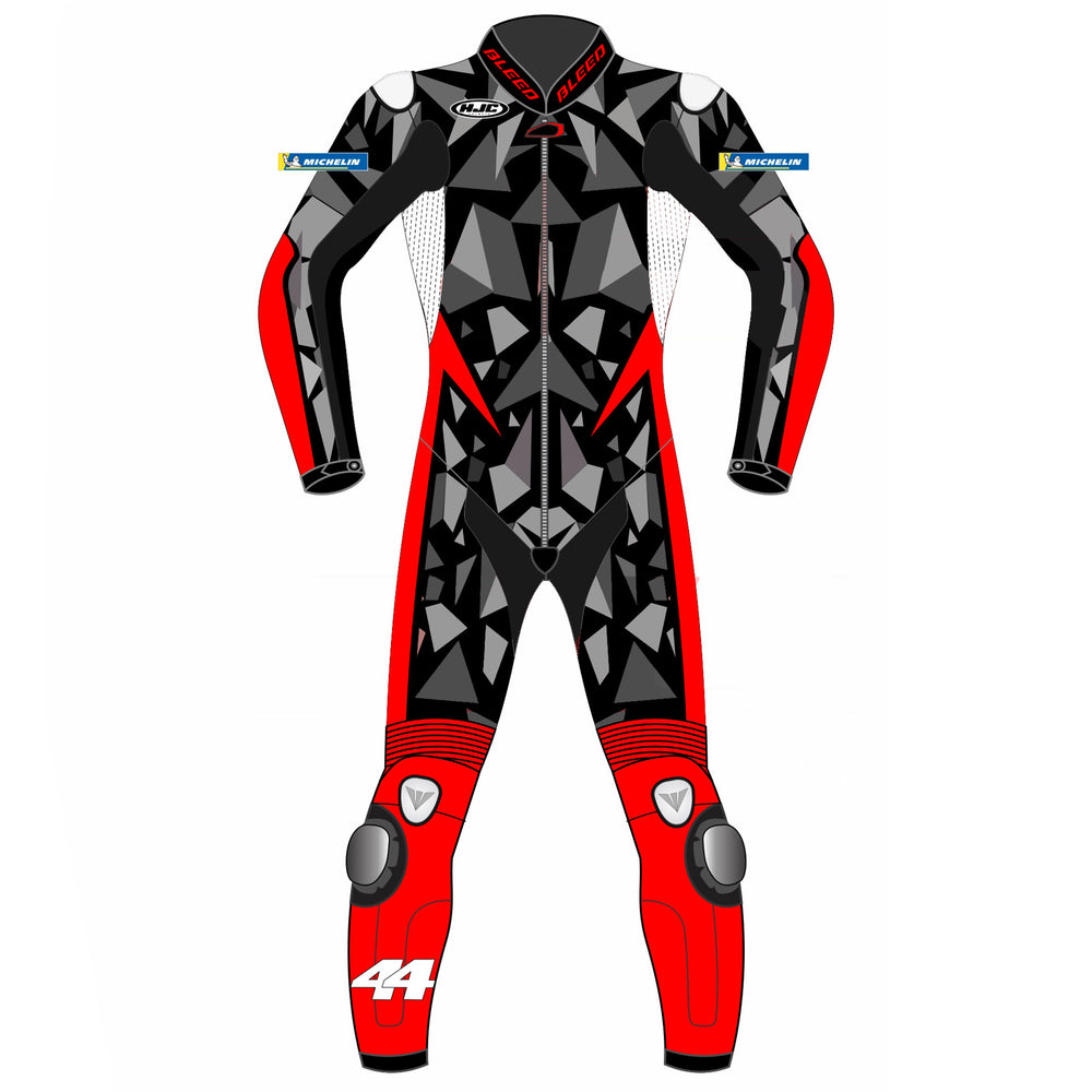 Pol Espargaro KTM Winter Test 2023 MotoGP leather racing suit back view