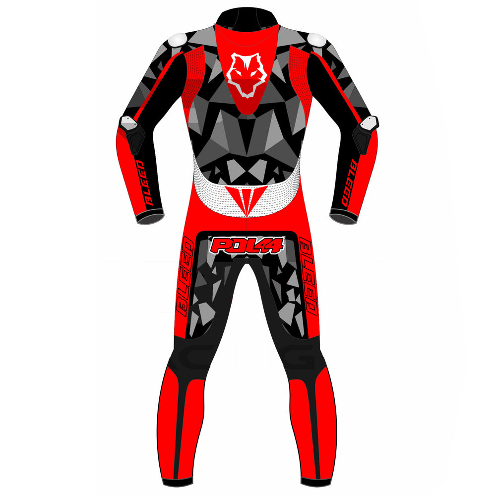 Pol Espargaro KTM Winter Test 2023 MotoGP leather racing suit detail view
