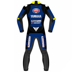 Toprak Razgatlioglu Pata Yamaha 2023 WSBK leather racing suit detail view
