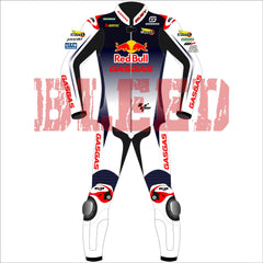 Pedro Acosta Red Bull GasGas British GP 2024 MotoGP leather racing suit back view