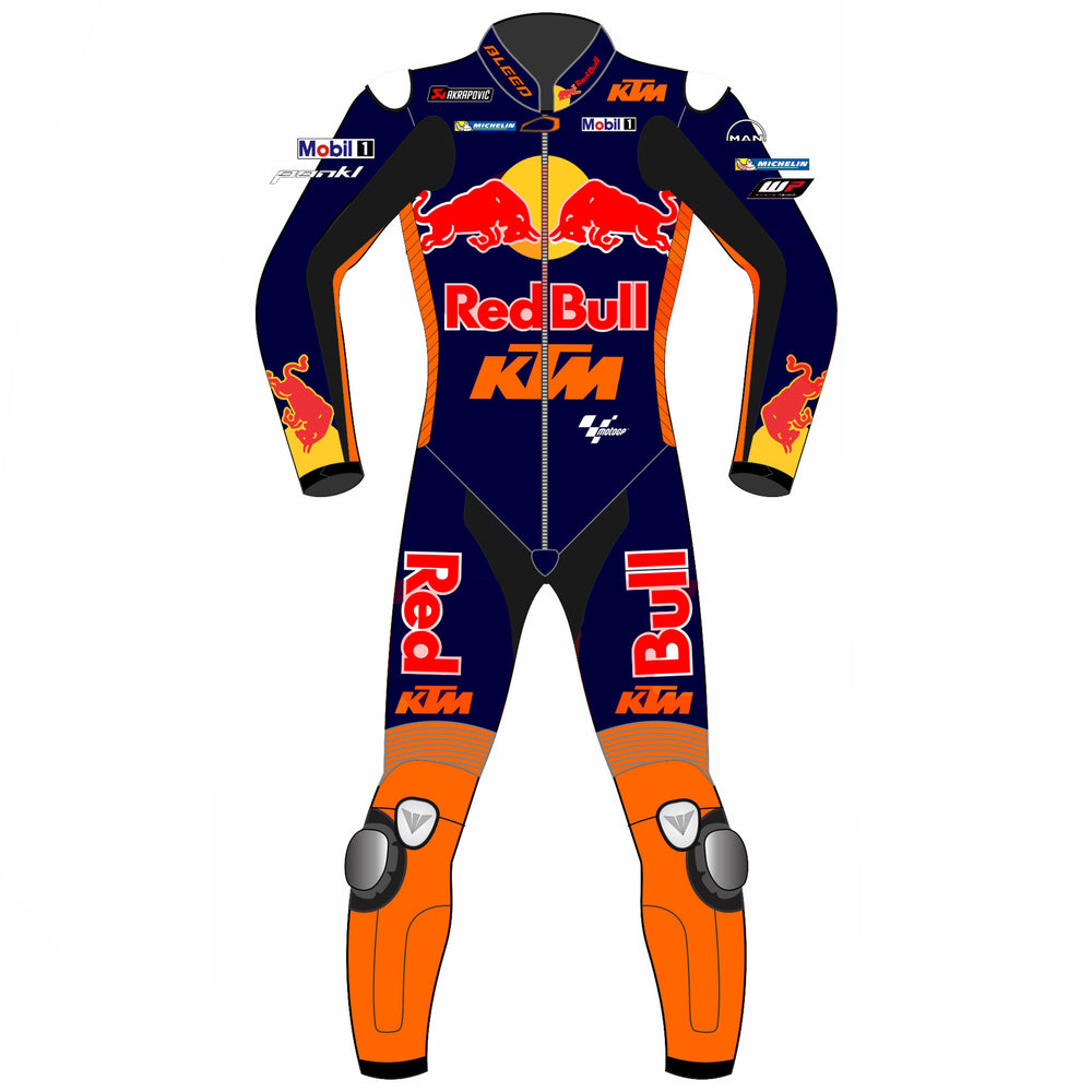 Jack Miller Red Bull KTM 2023 MotoGP leather racing suit back view