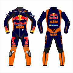 Jack Miller Red Bull KTM 2023 MotoGP leather racing suit front view