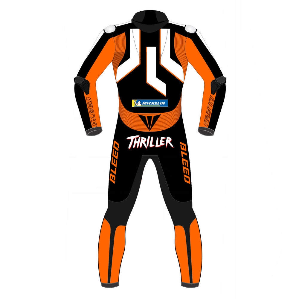 Jack Miller KTM Winter Test 2022 MotoGP leather racing suit detail view