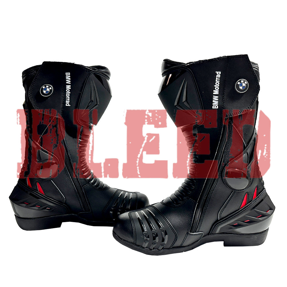 BMW Motorrad men motorbike leather racing boots front view