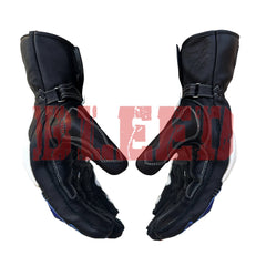 BMW S1000RR men motorcycle leather racing gloves palm view